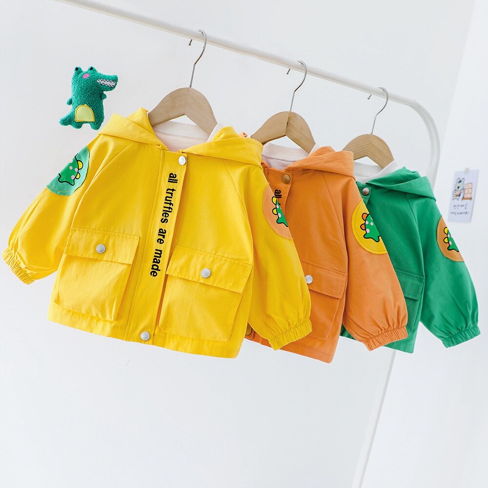 Casual Baby Jongens Meisjes Jassen Cartoon Hooded Herfst Vesten Jassen Kinderen Kids Zuigelingen Hoodies Uitloper Casaco S11041