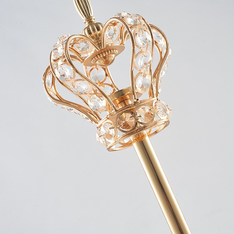 Candelero de corona europea, candelabro de hierro forjado, portavelas dorados, centros de mesa de boda, Decoración de mesa de Navidad para el hogar