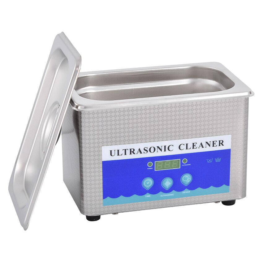 0.8L Stainless Steel Digital Ultrasonic Cleaner Machine Jewelry Eye Glasses Ultra Sonic Cleaning Machine Timing Function DK-008