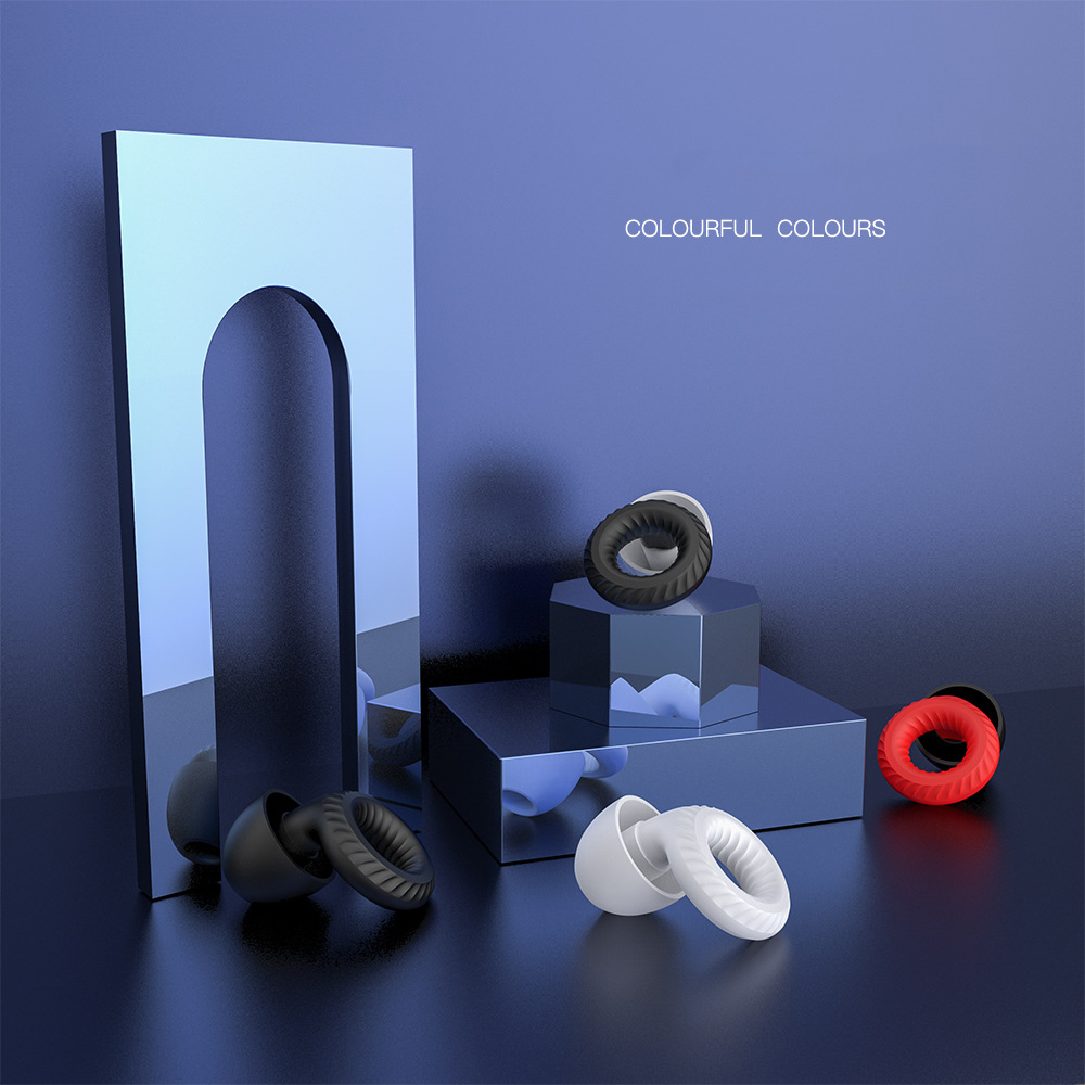 Tappi Per Orecchie In Silicone Tappi Per Le Orecchie Per Dormire U2013 Morbido Silicone Riutilizzabile 6 Inserti In S/M/L U2013 Riduzione Del Rumore Di 30 DB U2013 Anche Per Viaggi E - Foto 4