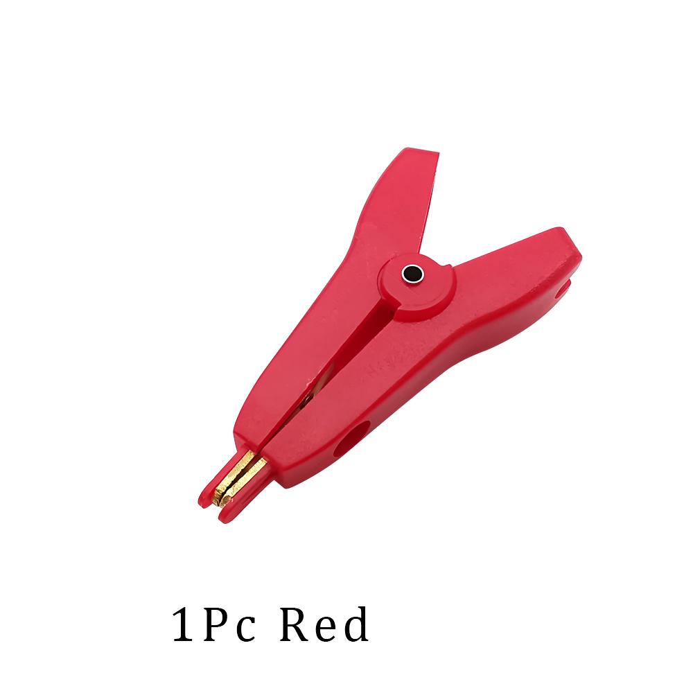 Metal Test Clips Electrical Flat Crocodile Clip LCR Kelvin Alligator Clamp Copper Brass Alligator Clamp LCR Kelvin Clip