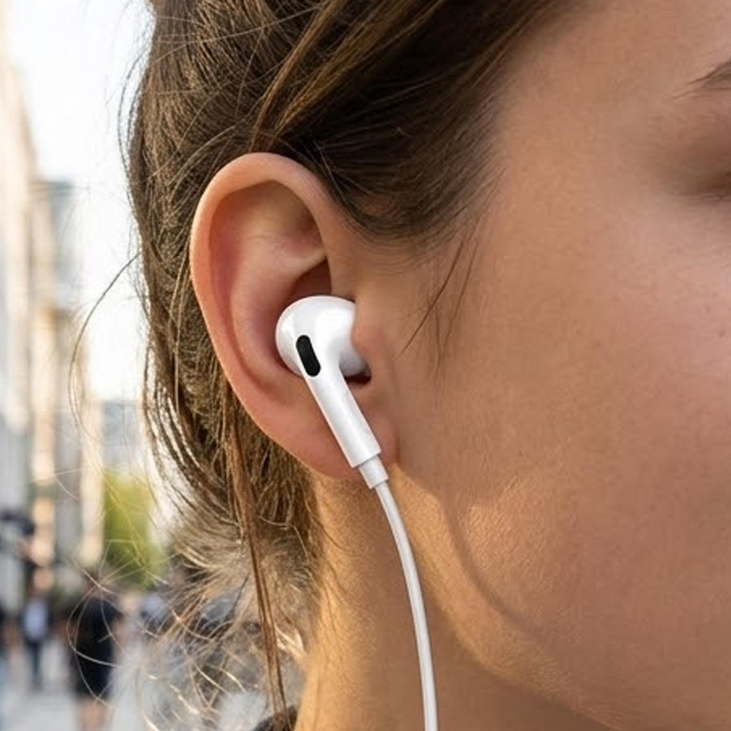 Bedrade oordopjes usb-c in-ear oordopjes met microfoon stereo headset universele muziekbediening type-c hoofdtelefoon met clips