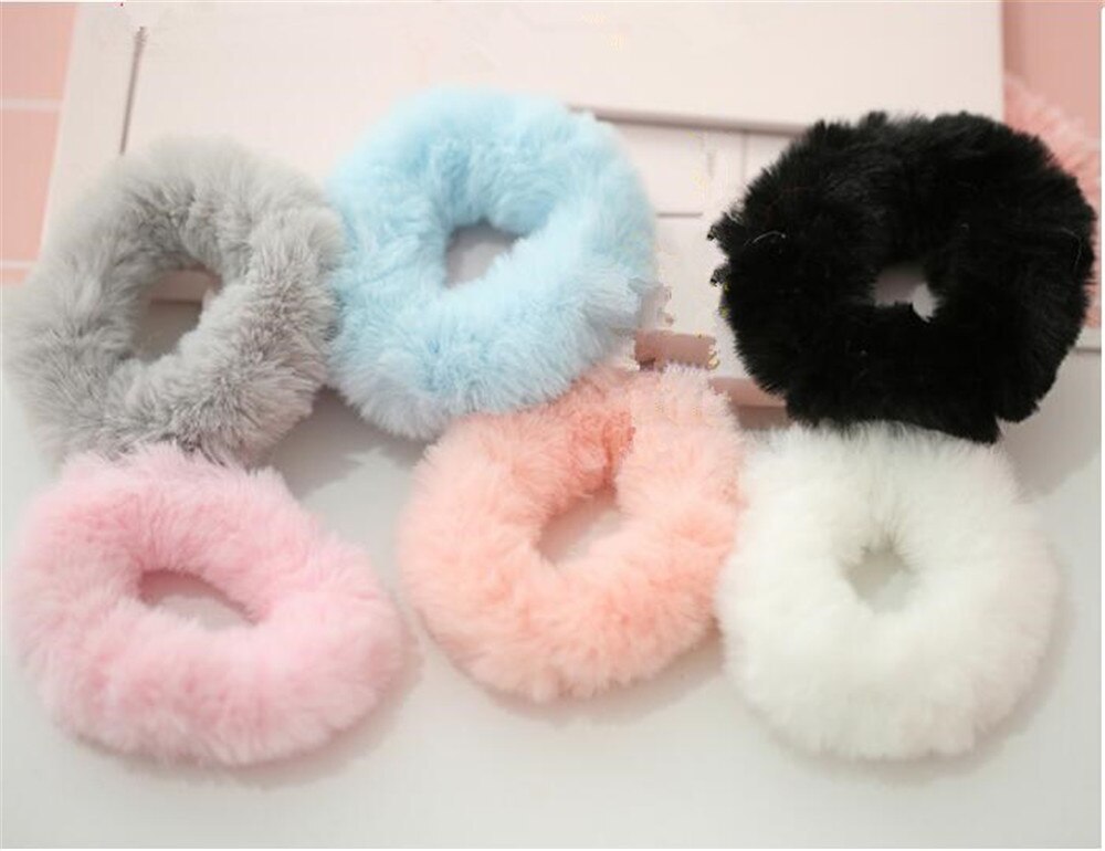 1 Uds., lindas bolas de pompón de pelo Harajuku, bandas de goma elástica para el pelo, accesorio Lolita B1302