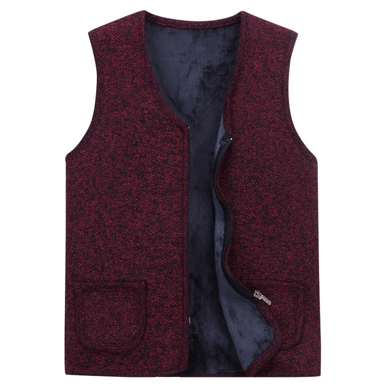 Til langt/pappa tykke gensere ermeløse cardigans Vest genser herre
