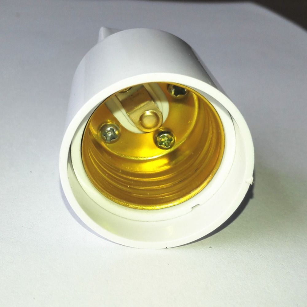 Witte Eu/Us Stekker Adapter Converter Lichtbus Lamp Lamphouder E27 Lampvoet