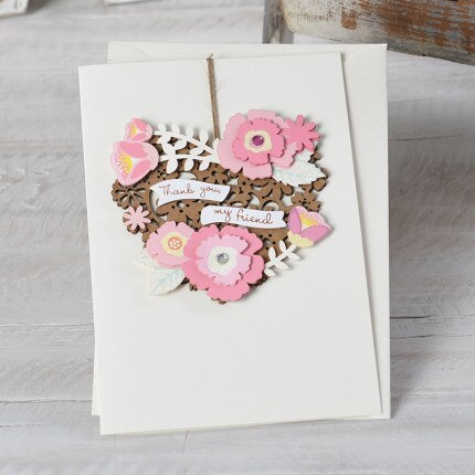 Eno – carte de vœux 3D en papier, magnifique carte de vœux, couronne de fleurs, carte d&#39;ornement pour ami