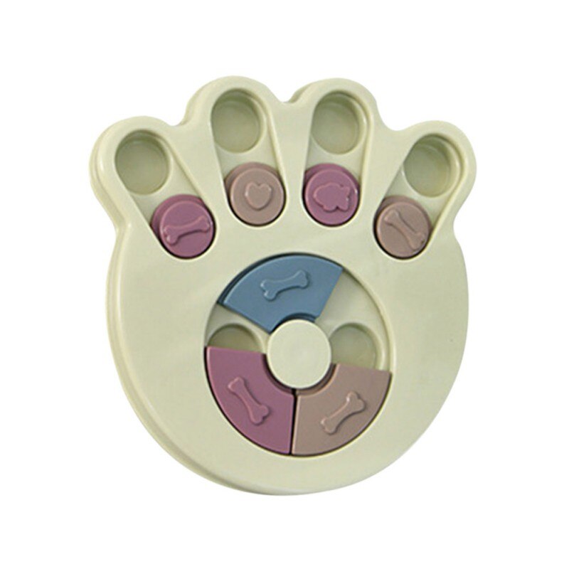 Chien Puzzle jouets augmenter IQ interactif chiot chien distributeur de nourriture pour animaux de compagnie chien jouets de formation fleur forme ronde Puzzle jouet: C2
