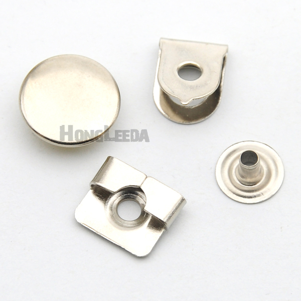 100 set/lot 15mm 4- delar metall mässing byxor byxor kjolar krokar för dam/kvinnor silver nickel, svart, brons he -030