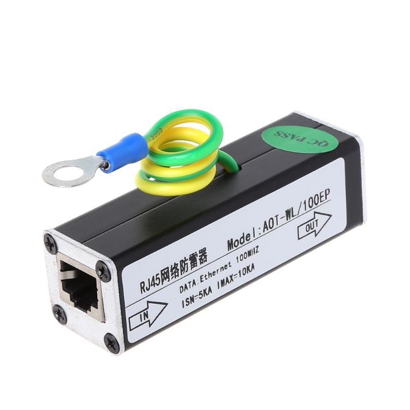Netwerk  rj45 bewakingsapparatuur camera bliksembeveiliging overspanningsbeveiliging beschermingsapparaat bliksemafleider