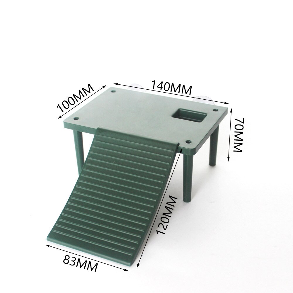 Turtle Basking Platform Turtle Tank Platform Aquarium Animal Sink Wharf Reptile Habitat Climbing Floating Shelf with Sucker Cap: Style 6 G