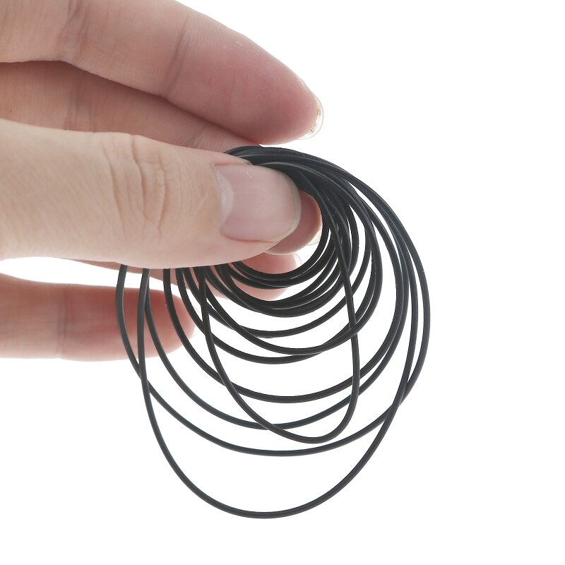 Universal 1.2mm Cassette Tape Replacement Rubber CD DVD Cassette Tape Recorder Turntable Strap Belt 20Pcs