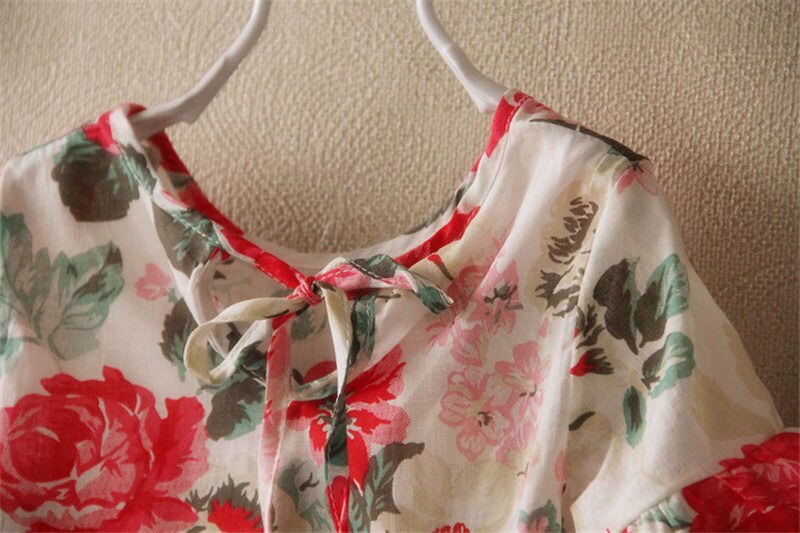 Pudcoco pige top tøj 1y-6y småbørn børn baby piger tøj tøj blomster sommer t-shirt toppe kjole bluse