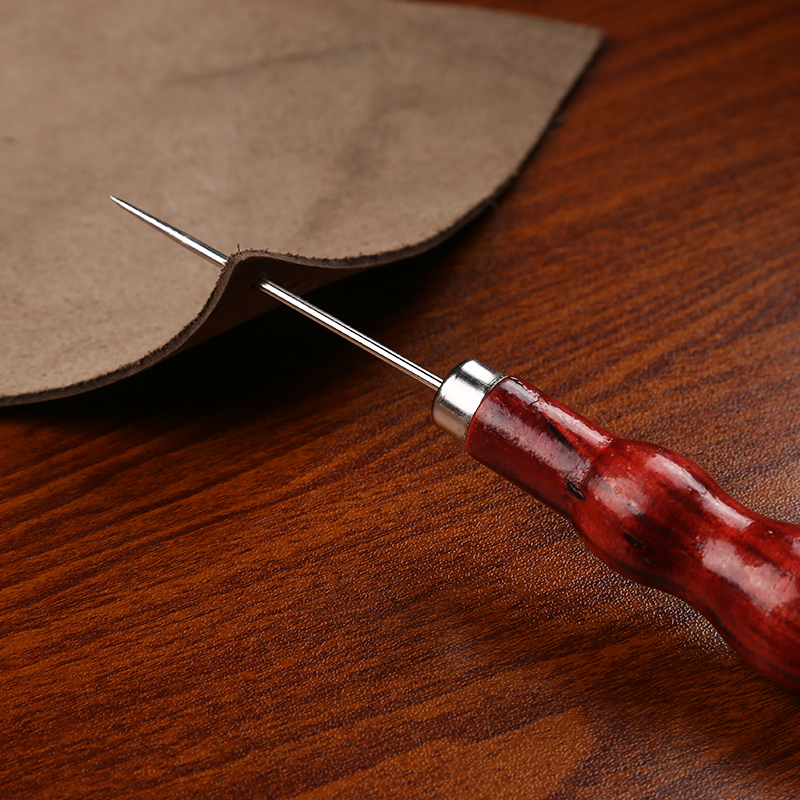 Dailylike Leather Sewing Kit 50m Wax Thread Stitching Groover Scratch Awl Leather DIY Craft Shoes Canvas Repair Working Tool