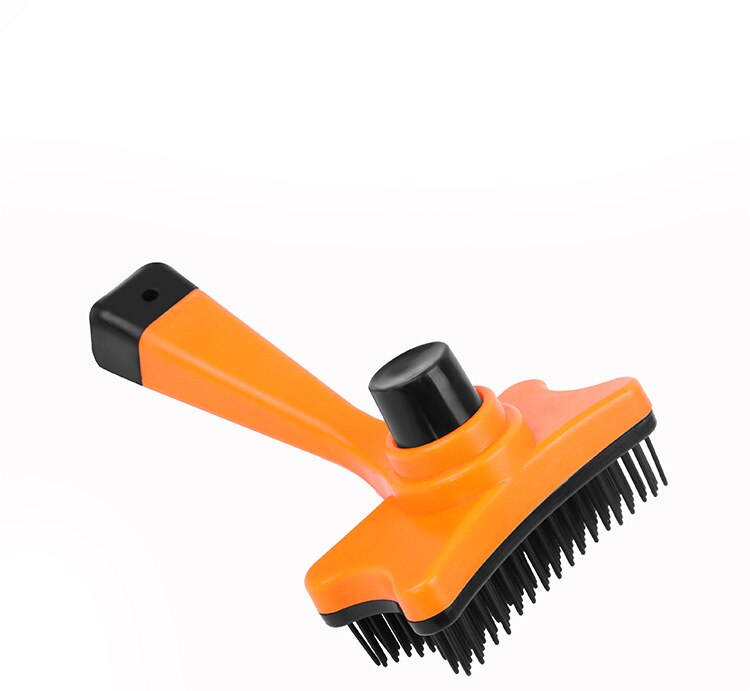 Hond Pet Hair Remover Grooming Toll Kam Huisdier Borstel Kammen Voor Katten Bont Reiniging Pet Grooming Supplies Automatische Haar Borstel trimmer: Orange