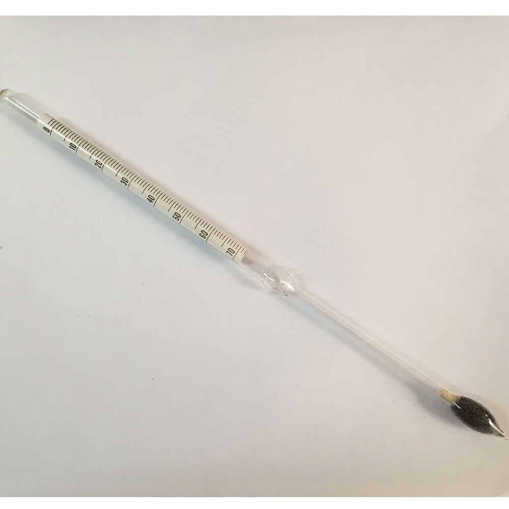 2pcs/lot Small heavy Baume Glass float gauge densitometer 0-70 high precision Salinity hydrometer glass liquid hydrometer