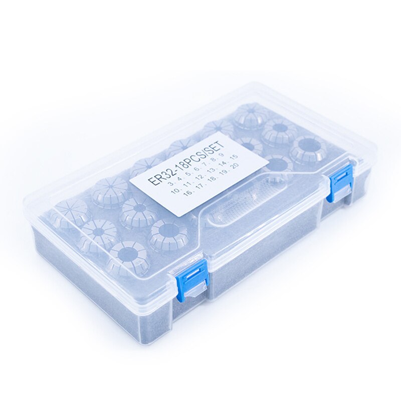 1 Set Hight Precisie ER32 Spring Collet Chuck 3/4/5/6/7/8/9/10/11/12/13/14/15/16/17/18/19/20 Draaibank Mill Cnc Frezen Gereedschaphouder
