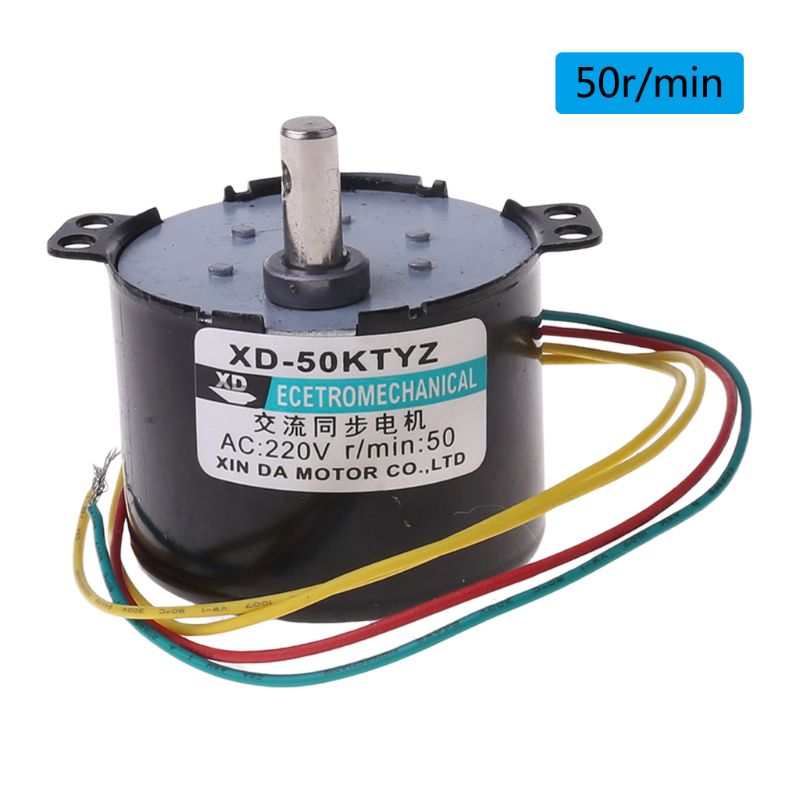50KTYZ Permanent Magnet Synchronous Motor AC220V 2.5-50R/Min Low Speed Reducer Motors with Positive Negative Inversion