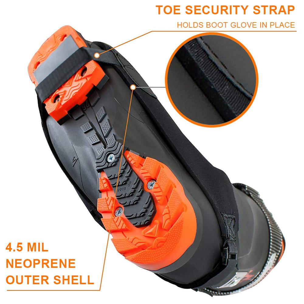 A Pair of Warm Protective Cover Ski Boot Anti-freezing Lightweight Half Palm Compact Easy to Carry and Reusable