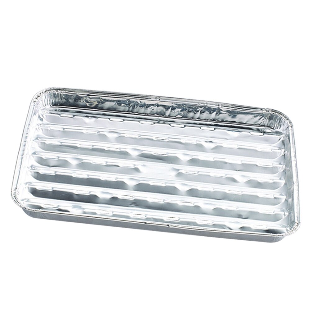 5 Packs Aluminiumfolie Grillen Trays Rechthoekige Barbecue Voor Bbq Camping