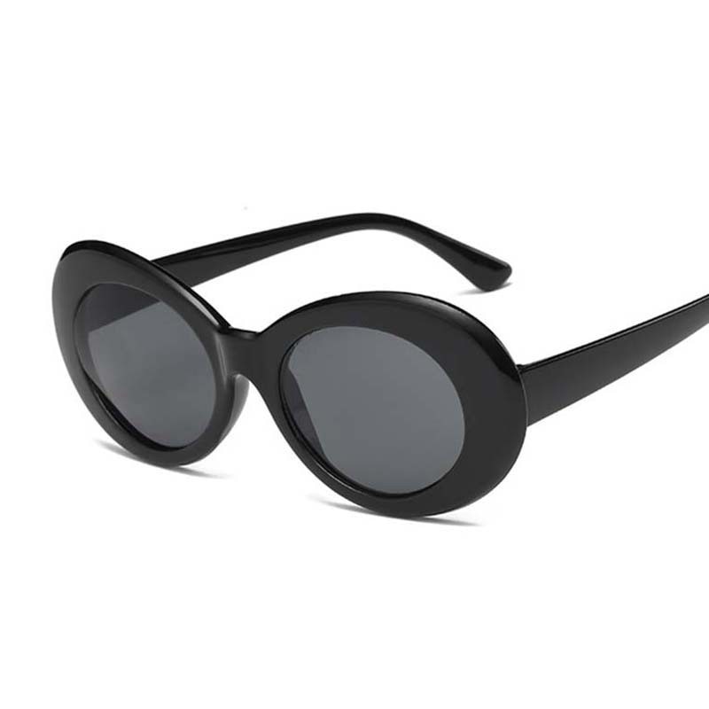 Mærke vintage ovale solbriller kvinder retro klare linse briller runde solbriller til kvindelige damer oculos de sol