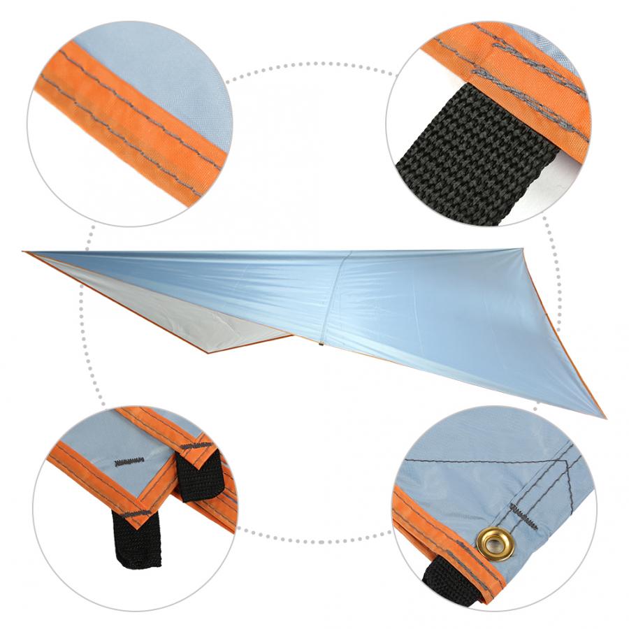 3*3 m Outdoor Tents Shelter Rain Proof Sun Shade Outdoor Canopy Cool Comfortable Sand Beach Tent Awning Camping Canopy