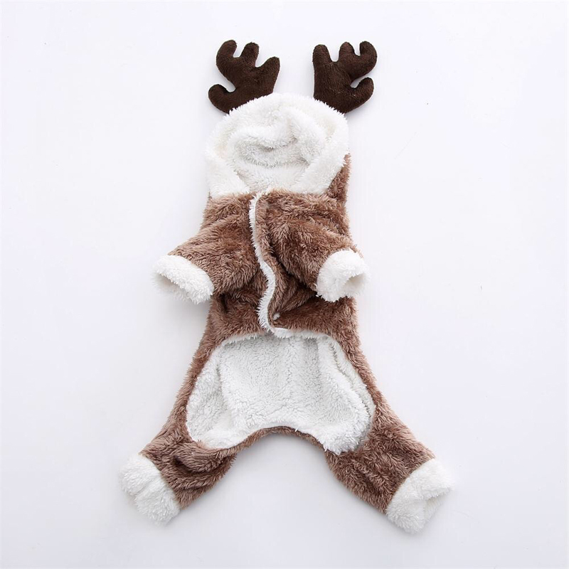 Vestiti per gatti di natale Costume da compagnia in pile caldo per piccoli gatti tute da gattino abbigliamento cappotto da gatto giacca animali domestici vestiti per cani