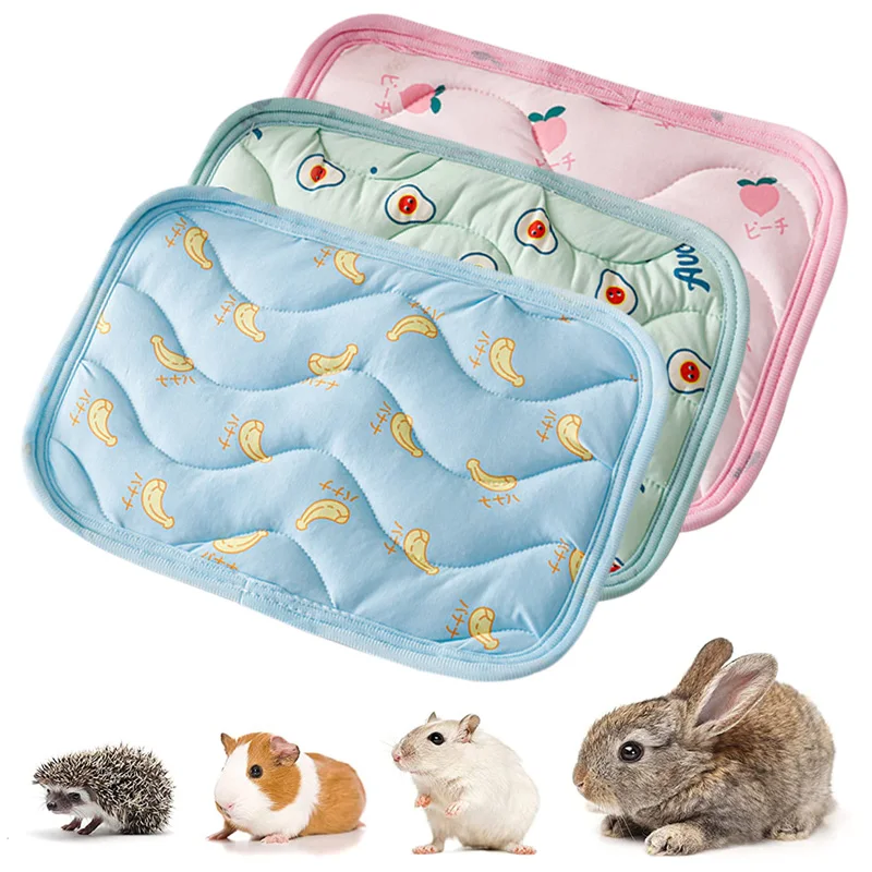 Zacht Klein Dier Ademend Kussen Dik Cool Bed Cavia Chinchilla Rat Konijn Nest Huis Bed Nest Kooi Slaapmat