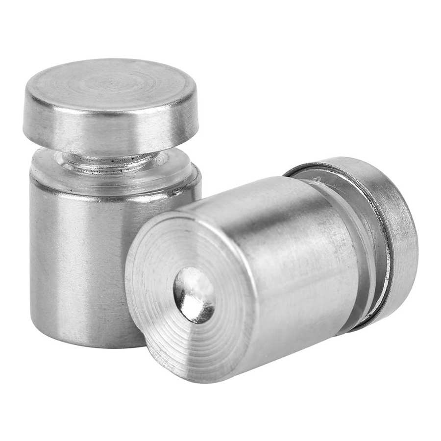 Standoff Pin 20pcs *20mm Stainless Steel SS304 Standoff Advertise Fixing Pin Sign Mounting Hardware embedded nuts Standoff