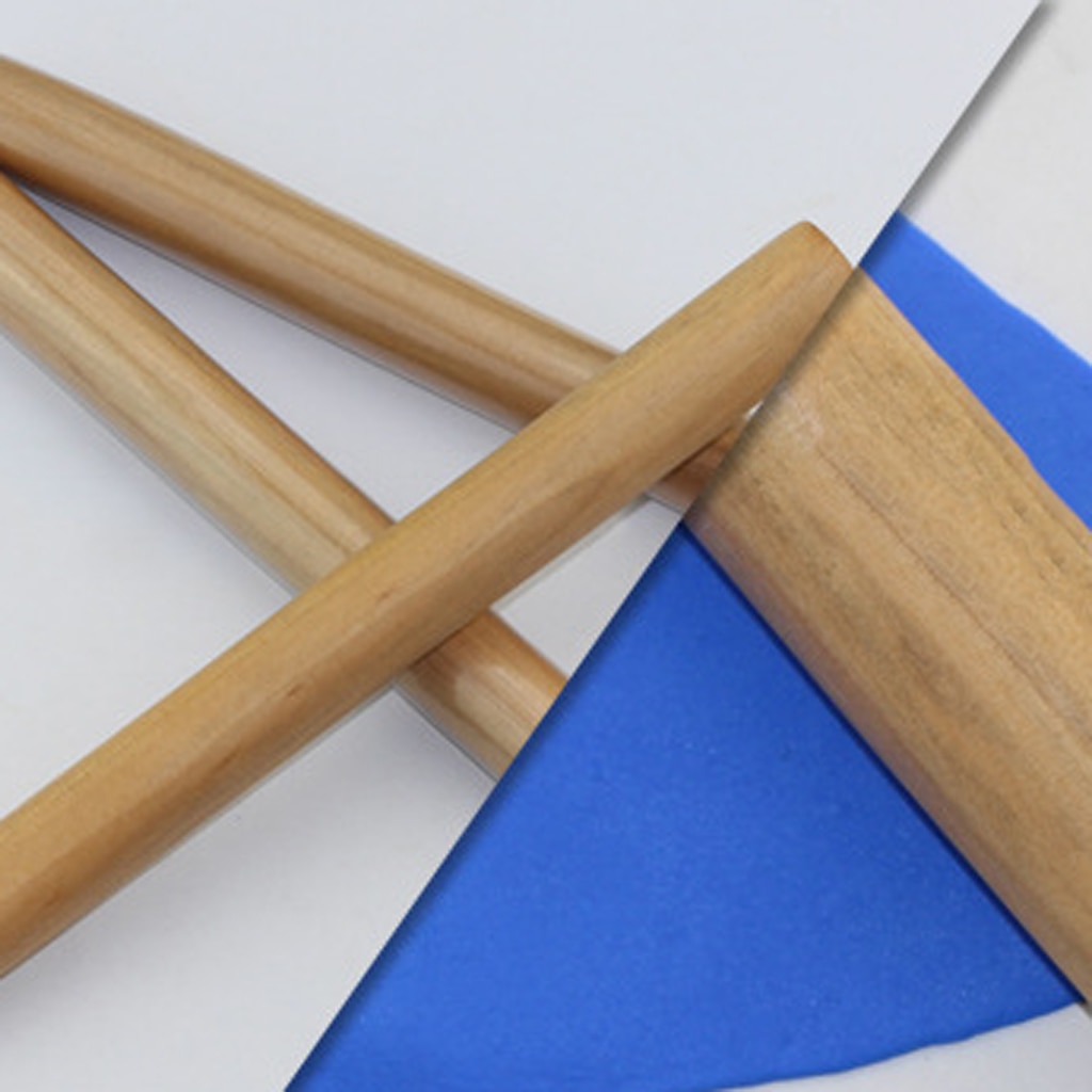Houten Deegroller Roller Stick Voor Keramiek Aardewerk Klei Modeling Tools