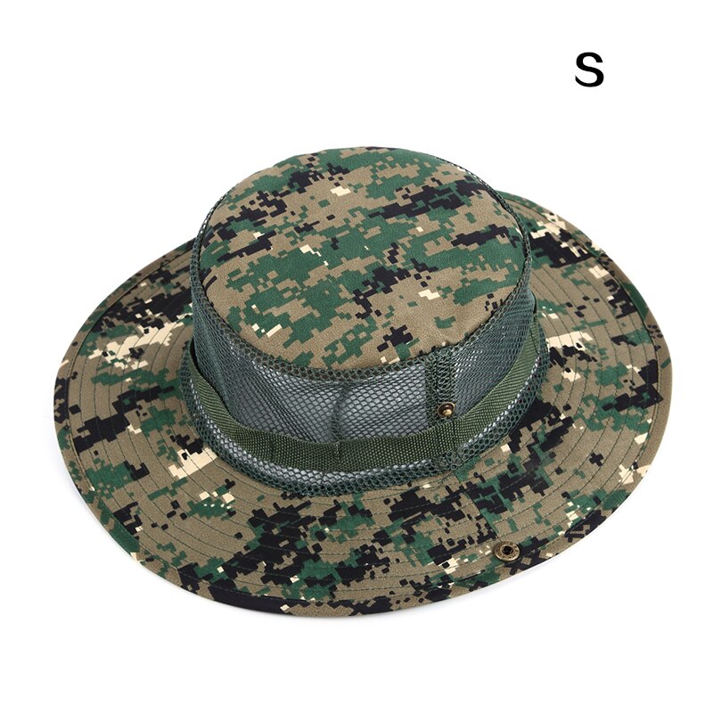 Unisex kvinner herre sommer avslappet trendy kamuflasje strand caps panama jazz nett lue sammenleggbar solhatt cowboy fedora print solhatt: 32