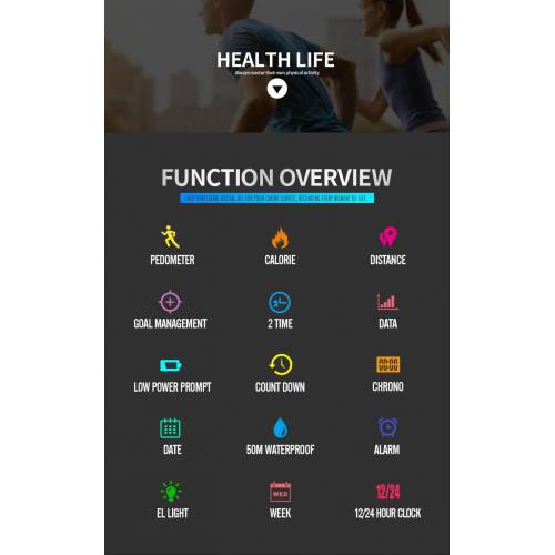 Skmei Functional Step Counts Kalorimetreli Men Wristwatch Clock