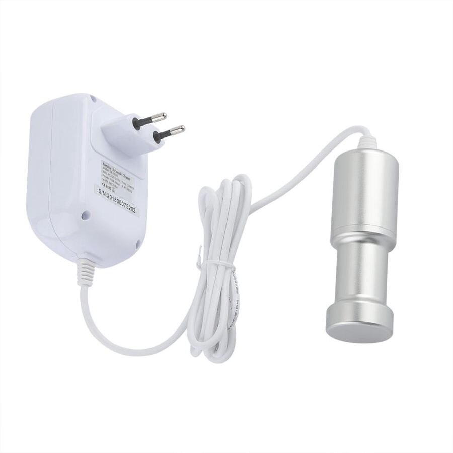 Ultrasonic Cleaning Portable Ultrasonic Fruits Eyeglass Cleaner Necklace Jewelry Cleaning Machine Sonic Cleaner: EU