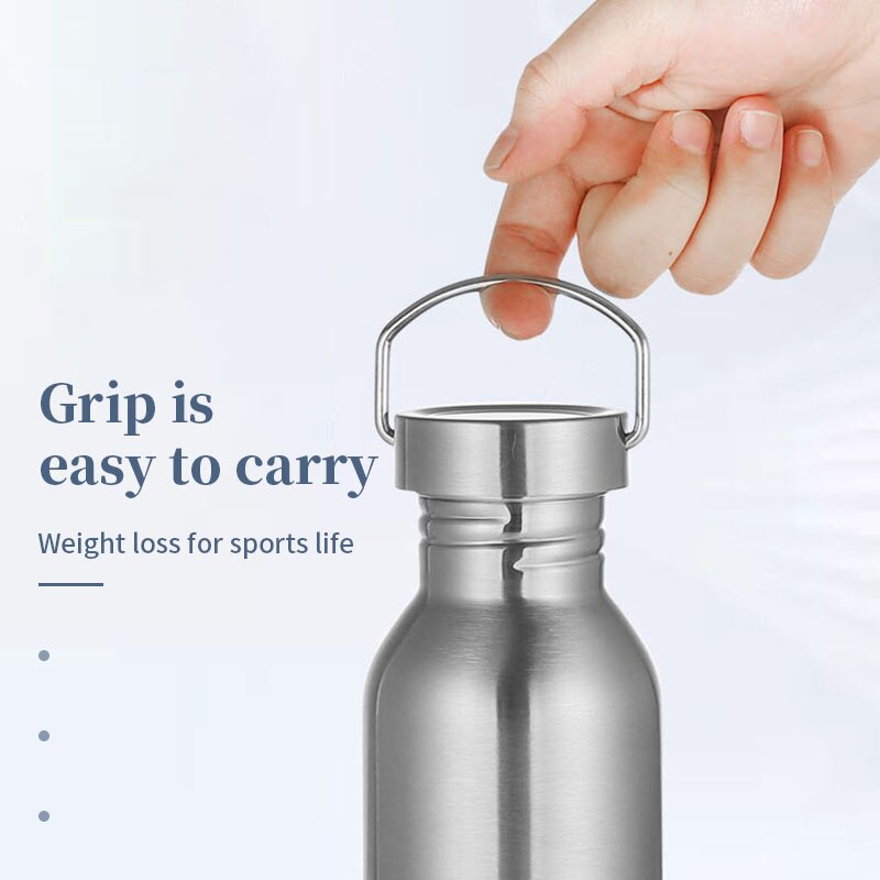 Stainless Steel Sports Water Bottle Cold Water Bottle Gym Cycling Hiking Bottle Drinkware 500/750/1000ml 2019ing