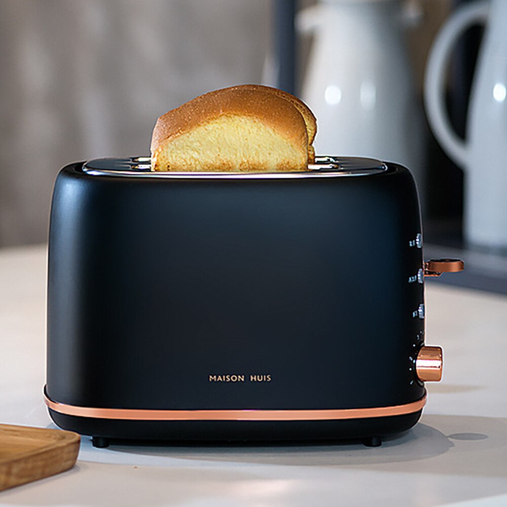 Stainless steel Electric Toaster Household Automatic Bread Baking Maker Breakfast Machine Toast Sandwich Grill Oven 2 Slice