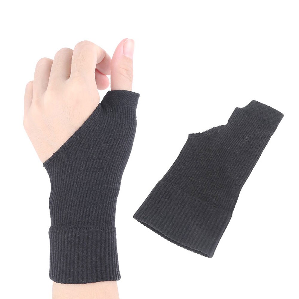 1Pair Thumb & Wrist Brace, CMC Splint for Arthritis, Carpal Tunnel Pain Relief, Reversible, Black