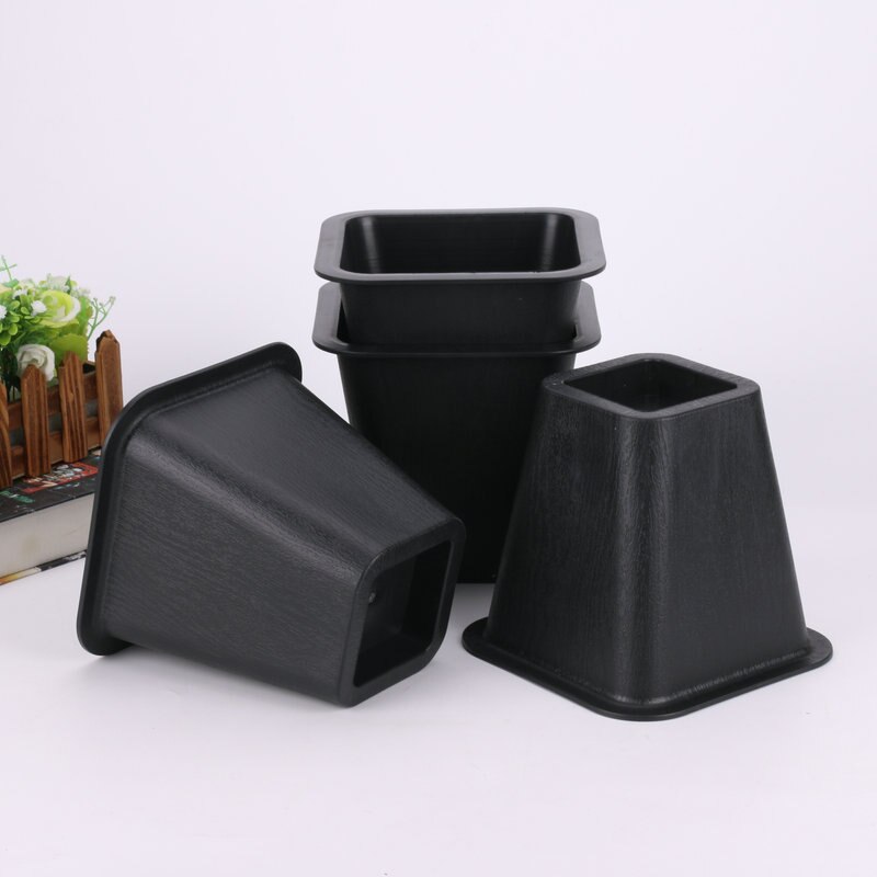 4/8 Pcs Plastic Bed Risers Set Stoel Meubels Lift Blokken Olifant Voeten Meubels Raiser Aid Voor Raising Bed stoel Cups Vierkante