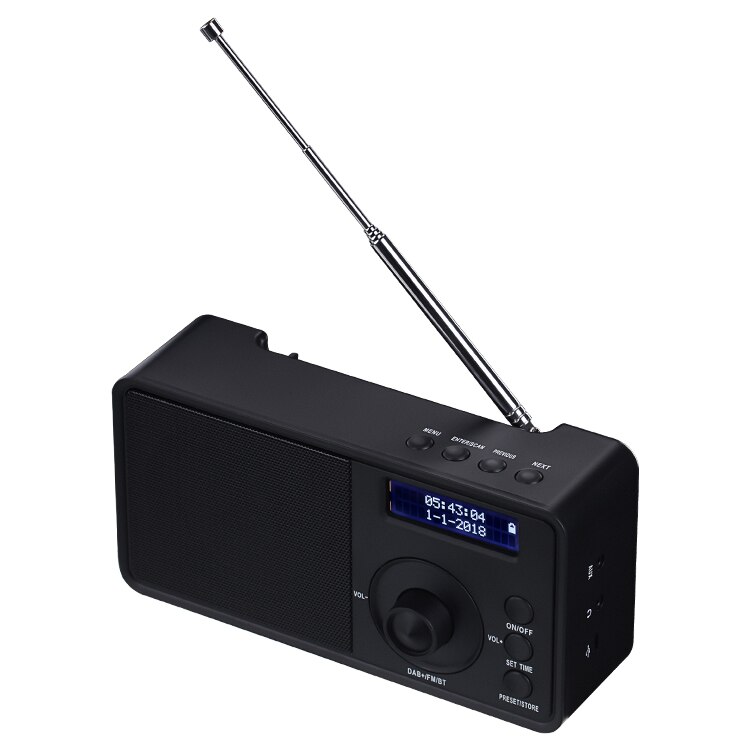 DAB DAB + FM Digitale Radio Receiver Draagbare Bluetooth Speaker Wekker Grote Power Luidspreker met Lcd-scherm: Default Title