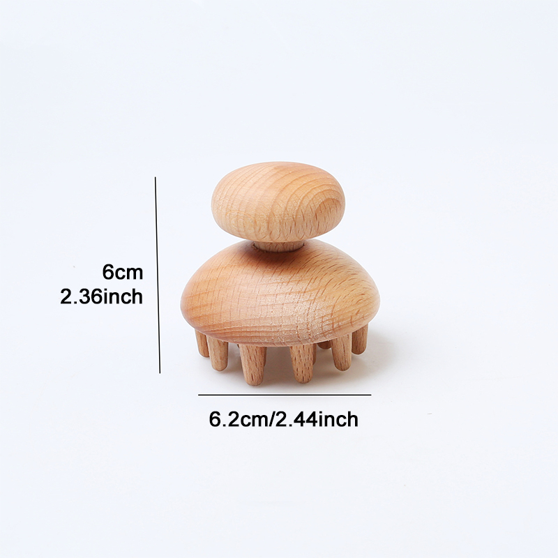 Handheld Wood Roller kijek do masażu drewniany masażer brzucha do uda Butt noga do masażu mięśni Release Anti Cellulite: Style C