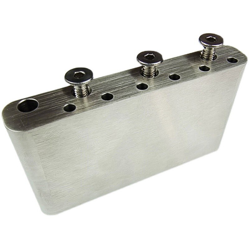 Sistema de trémolo para guitarra eléctrica, bloque de puente de latón completo de acero inoxidable de 40mm para Fender Strat y Squier de México, Classic Vibe CV: Steel Block