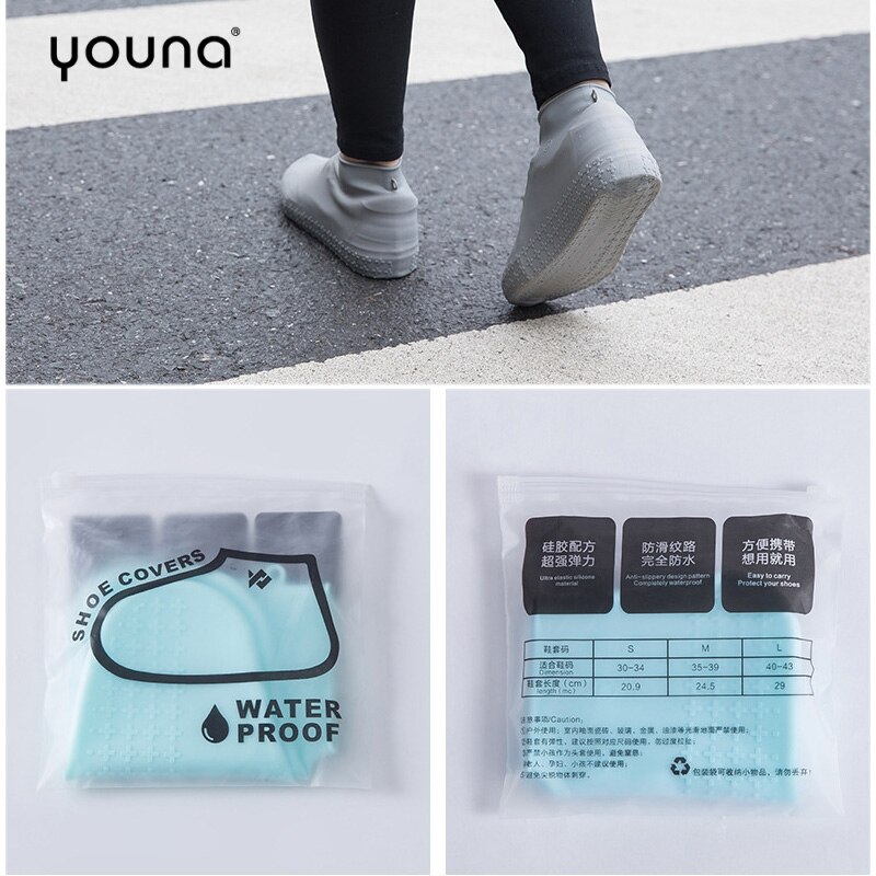 Herbruikbare Outdoor Schoen Cover Antislip Waterdichte Siliconen Sneakers Accessoires Cover Dikke Slip Regendicht Regen Laarzen