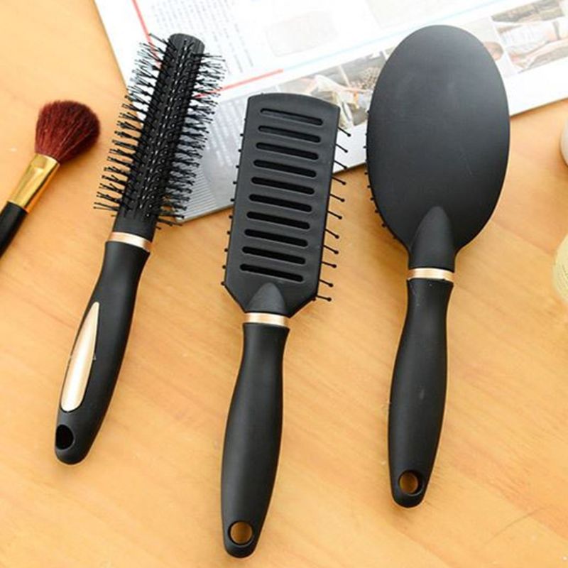 3 Types Massage Oval Hair Comb Round Rectangle Brush Anti Static Detangling Air Cushion Bristle SPA Hairdressing Styling Tool