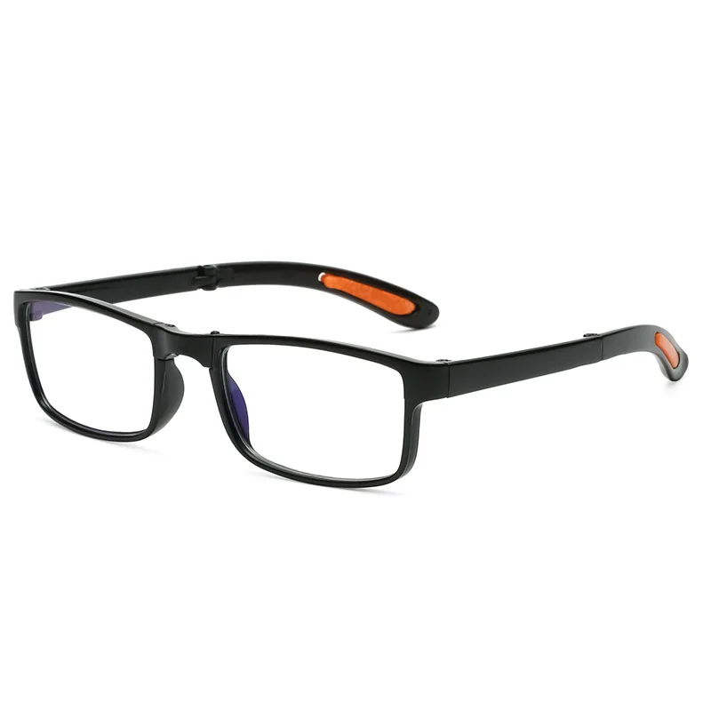 Gafas de lectura plegables dioptrías + 1,0 a + 4,0, gafas para presbicia con luz azul con estuche portátil, gafas TR90 para hombres y mujeres: Blanco / +200