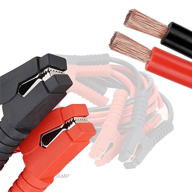 Lunda jumper batterikabler 2m 500 amp 1000 amp 2.5m 1800 amp startkabel nødhjælp til bil varevognsterminaler startkabler