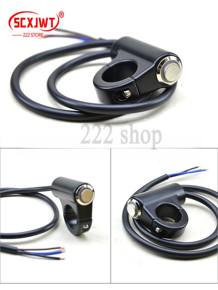 22mm 7/8 "Motorfiets Schakelaar Stuur Koplamp Schakelaar Knop Spotlight AAN UIT Schakelaar voor ATV Sport Dirt elektrische Fiets