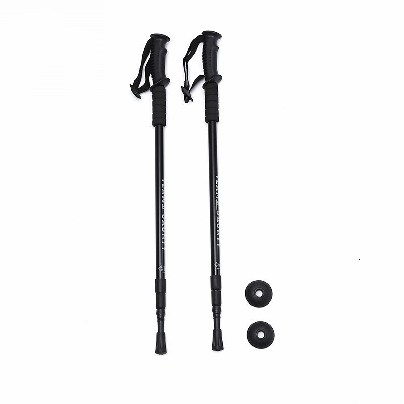 2Pcs/lot Anti Shock Walking Sticks Alpenstock Trekking Hiking Walking Poles Set Telescopic Nordic Walking Canes Shooting Crutch