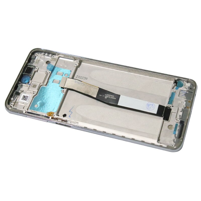 6.67 ''Anzeige Ersatz Für Xiaomi Redmi Hinweis 9s LCD berühren Bildschirm Digitizer Montage Für Redmi Hinweis 9 Profi Anzeige: GlacierWhite Rahmen
