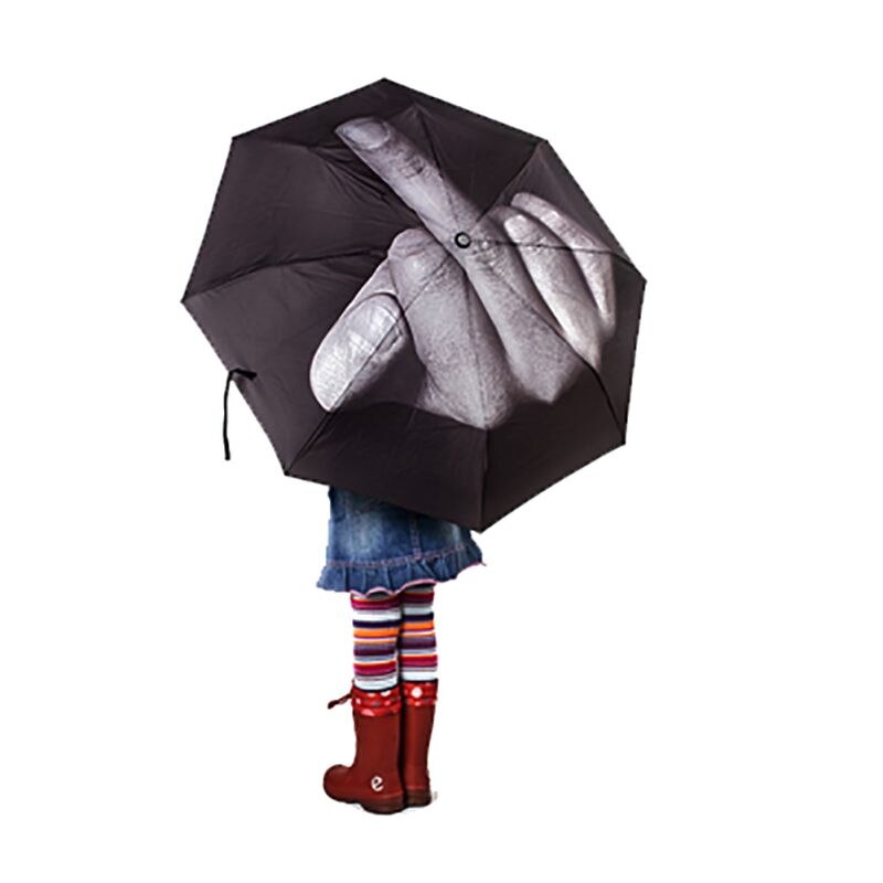 Kreative Kühle Mittelfinger Regenschirm Regen Frauen Sonnenschirm männer Regenschirm Auswirkungen Regenschirme TQ