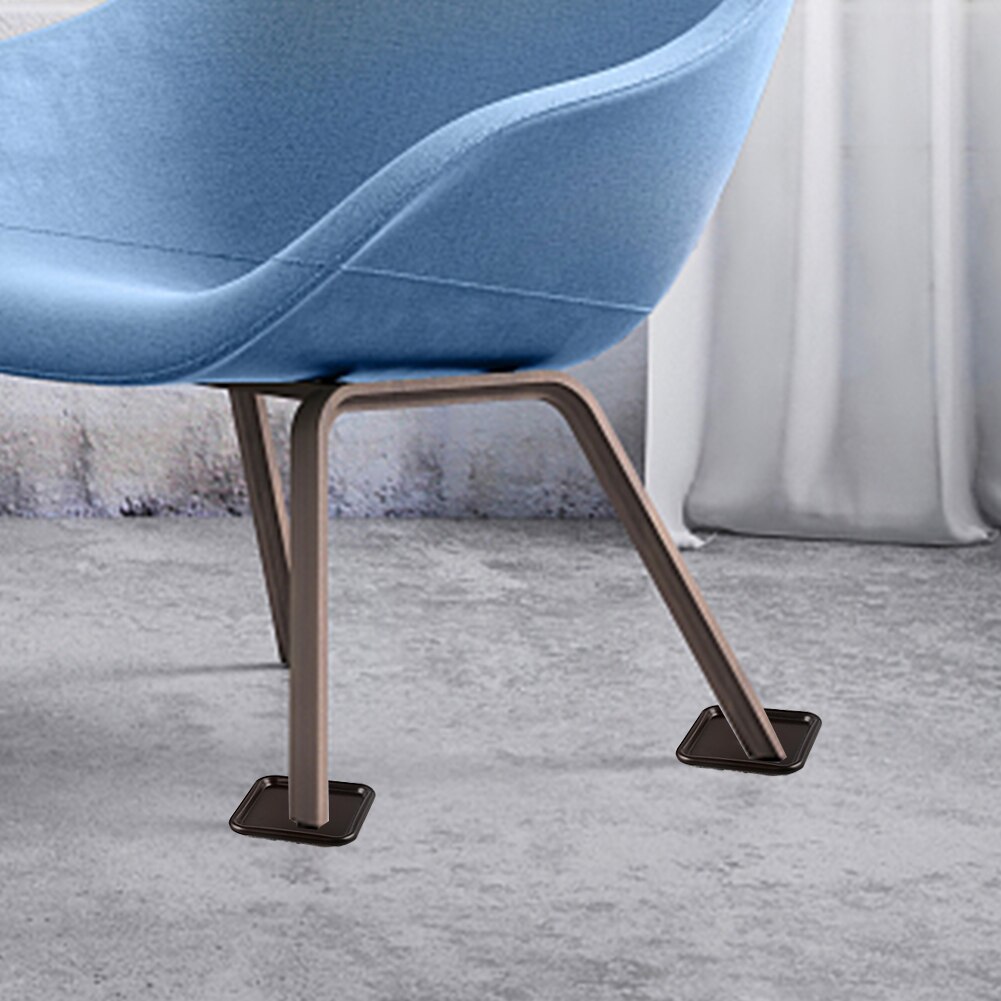 12 stuks tafel vierkant huis krasbestendig tapijt onderkant banken kasten meubels wieltjes beker vloerbeschermer aluminium plaat 64 x 64mm