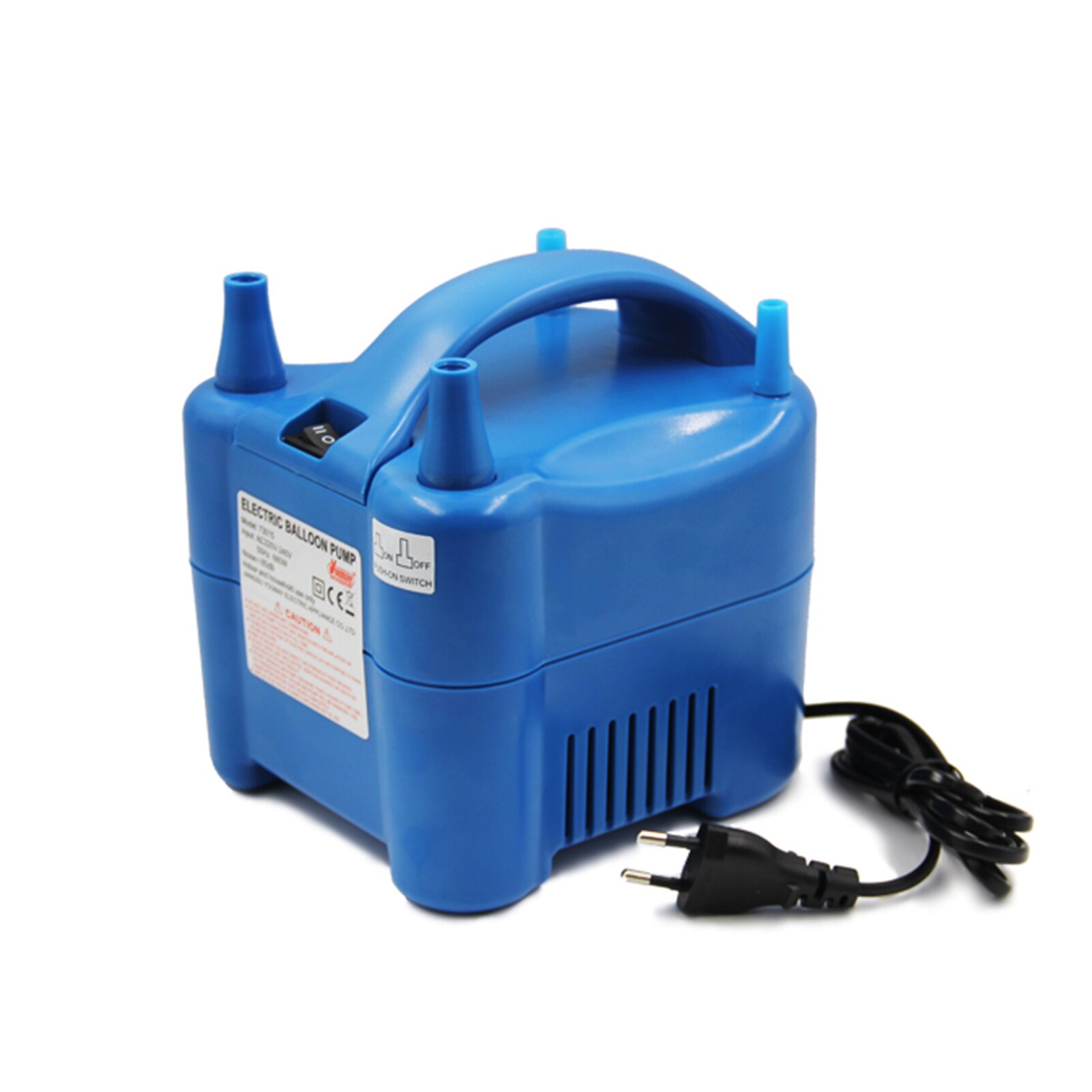 Electric Balloon Pump 680W Dual Nozzle Balloon Blower Auto/ Push Down Mode Balloons Inflator with Extension Nozzles 220~240V