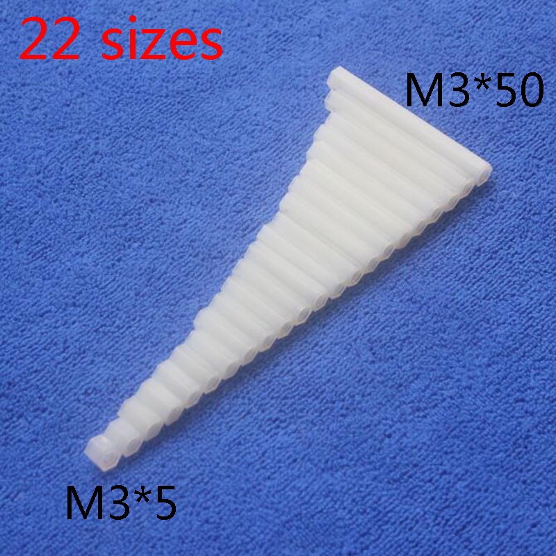 M3*8 8mm 1 st vit nylon hex kvinnlig-kvinnlig avstånd distans spacer gängad sexkantig distans distans distans märke